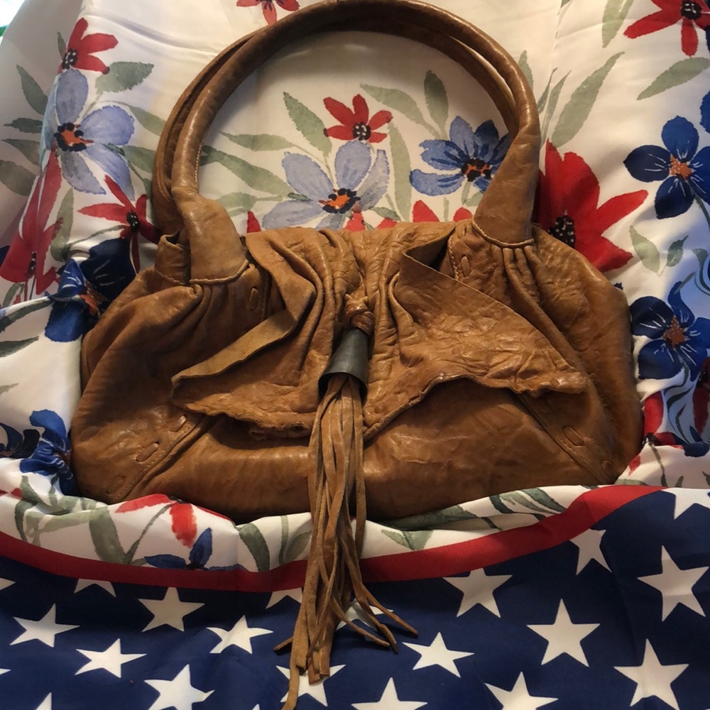 90’s Viva Bags of California leather handbag 14.5”x9” handle to top of bag 7”